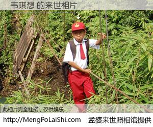 #孟婆来世照相馆# 【韦琪想 来世的未来相片】一碗梦婆汤，忘却了今生爱与痛，了无牵挂进入轮回。再相遇，已是天涯陌路人。可否借我一双慧眼，看清今生与来世？孟婆来世照相馆，触摸你的未来。韦琪想 来世的未来相片，有图有真相：