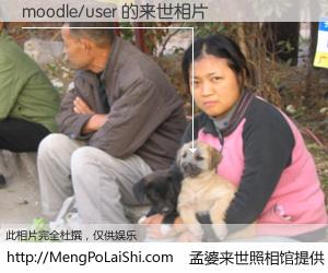 #孟婆来世照相馆# 【moodle/user 来世的未来相片】一碗梦婆汤，忘却了今生爱与痛，了无牵挂进入轮回。再相遇，已是天涯陌路人。可否借我一双慧眼，看清今生与来世？孟婆来世照相馆，触摸你的未来。moodle/user 来世的未来相片，有图有真相：