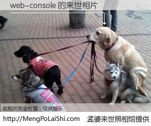#孟婆来世照相馆# 【web-console 来世的未来相片】一碗梦婆汤，忘却了今生爱与痛，了无牵挂进入轮回。再相遇，已是天涯陌路人。可否借我一双慧眼，看清今生与来世？孟婆来世照相馆，触摸你的未来。web-console 来世的未来相片，有图有真相：