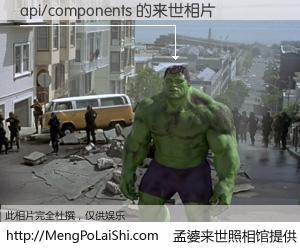 #孟婆来世照相馆# 【api/components 来世的未来相片】一碗梦婆汤，忘却了今生爱与痛，了无牵挂进入轮回。再相遇，已是天涯陌路人。可否借我一双慧眼，看清今生与来世？孟婆来世照相馆，触摸你的未来。api/components 来世的未来相片，有图有真相：