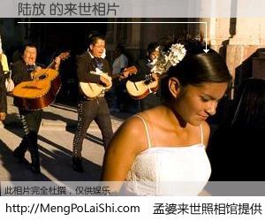 #孟婆来世照相馆# 【陆放 来世的未来相片】一碗梦婆汤，忘却了今生爱与痛，了无牵挂进入轮回。再相遇，已是天涯陌路人。可否借我一双慧眼，看清今生与来世？孟婆来世照相馆，触摸你的未来。陆放 来世的未来相片，有图有真相：