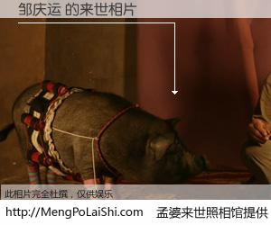 #孟婆来世照相馆# 【邹庆运 来世的未来相片】一碗梦婆汤，忘却了今生爱与痛，了无牵挂进入轮回。再相遇，已是天涯陌路人。可否借我一双慧眼，看清今生与来世？孟婆来世照相馆，触摸你的未来。邹庆运 来世的未来相片，有图有真相：