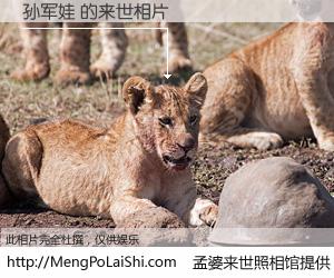 #孟婆来世照相馆# 【孙军娃 来世的未来相片】一碗梦婆汤，忘却了今生爱与痛，了无牵挂进入轮回。再相遇，已是天涯陌路人。可否借我一双慧眼，看清今生与来世？孟婆来世照相馆，触摸你的未来。孙军娃 来世的未来相片，有图有真相：