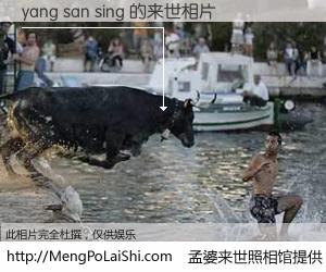 #孟婆来世照相馆# 【yang san sing 来世的未来相片】一碗梦婆汤，忘却了今生爱与痛，了无牵挂进入轮回。再相遇，已是天涯陌路人。可否借我一双慧眼，看清今生与来世？孟婆来世照相馆，触摸你的未来。yang san sing 来世的未来相片，有图有真相：