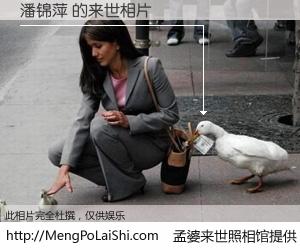 #孟婆来世照相馆# 【潘锦萍 来世的未来相片】一碗梦婆汤，忘却了今生爱与痛，了无牵挂进入轮回。再相遇，已是天涯陌路人。可否借我一双慧眼，看清今生与来世？孟婆来世照相馆，触摸你的未来。潘锦萍 来世的未来相片，有图有真相：