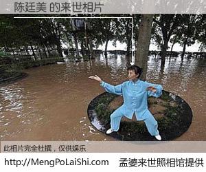 #孟婆来世照相馆# 【陈廷美 来世的未来相片】一碗梦婆汤，忘却了今生爱与痛，了无牵挂进入轮回。再相遇，已是天涯陌路人。可否借我一双慧眼，看清今生与来世？孟婆来世照相馆，触摸你的未来。陈廷美 来世的未来相片，有图有真相：
